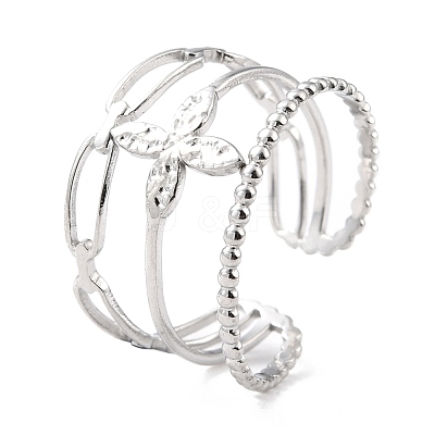 Non-Tarnish 304 Stainless Steel Finger Rings X-RJEW-L102-22P-1