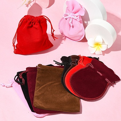 10Pcs 10 Styles Gourd Velvet Bags TP-YW0001-03-1