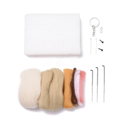 DIY Constellation Doll Keychain Needle Felting  Kit DIY-D068-01P-01-1