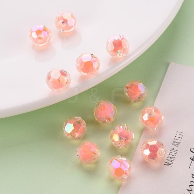 Transparent Acrylic Beads X-TACR-S152-04B-SS2109-1