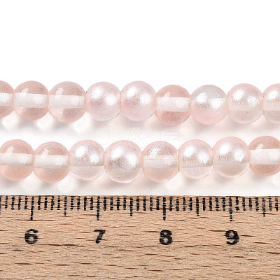 Baking Paint Transparent Glass Beads X1-DGLA-N011-6mm-03-1