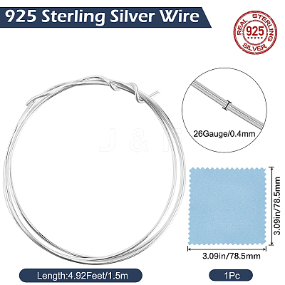 1.5M Dead Soft 925 Sterling Silver Wire STER-BBC0008-86B-1