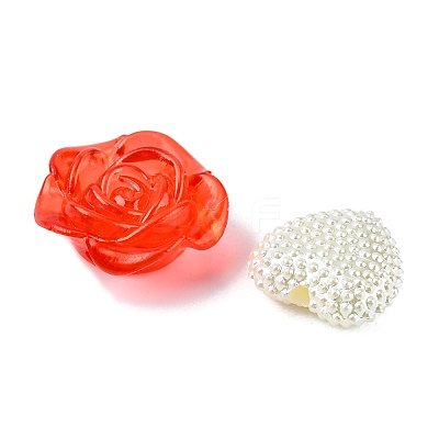 Opaque & Transparent Acrylic Beads MACR-YW0002-01F-1