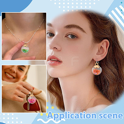 114Pcs 19 Colors Transparent Glass Pendants GLAA-ME0001-32-1