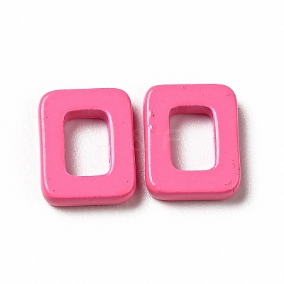 Spray Painted 201 Stainless Steel Linking Rings STAS-G304-06D-1