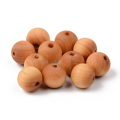 Natural Wood Beads WOOD-R268-6mm-1