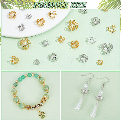 Brass Bead Cap KK-PH0006-05-1