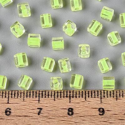 Transparent Inside Colours Glass Seed Beads SEED-T007-11J-1