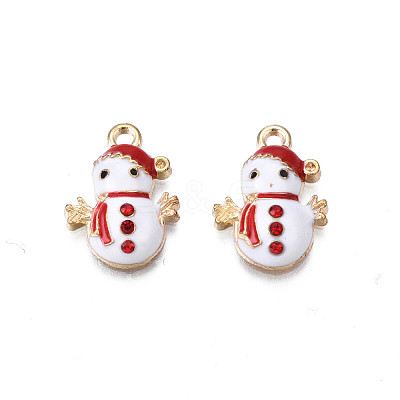 Rack Plating Alloy Enamel Pendants ENAM-N055-137-1