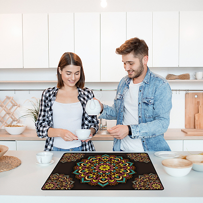 1Pc Cloth Induction Cooktop Protector Mats AJEW-GA0006-58C-1