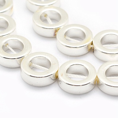 Electroplate Non-magnetic Synthetic Hematite Beads Strands G-L485-24-S-1