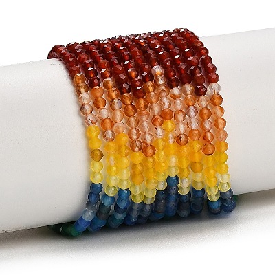 Gradient Color Natural Agate Beads Strands GG-CBA4399-A04-01B-1