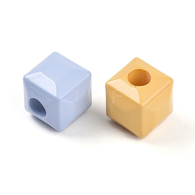 Opaque Acrylic European Beads OACR-I015-64-1