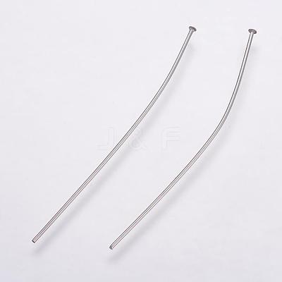 Tarnish Resistant 304 Stainless Steel Flat Head Pins STAS-K146-044-50mm-1