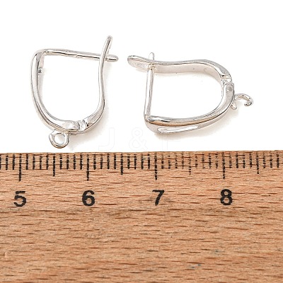 Brass Hoop Earring Findings KK-L148-07P-1