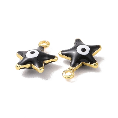 Brass Enamel Pendants KK-J302-14G-1