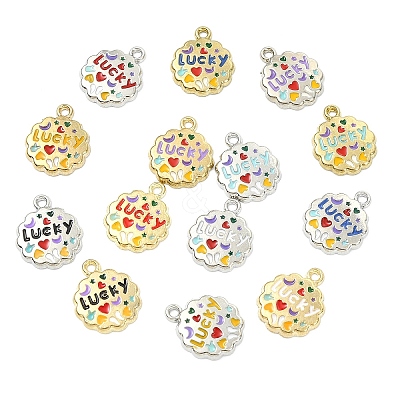 28Pcs 14 Colors Alloy Enamel Charms FIND-YW0011-46-1
