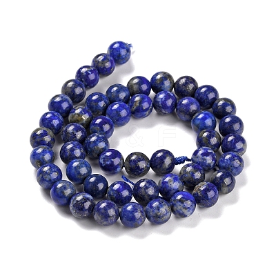 Natural Lapis Lazuli Bead Strands G-G953-03-8mm-1