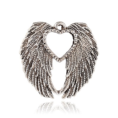 Heart Wing Tibetan Style Alloy Pendants PALLOY-I114-52AS-1