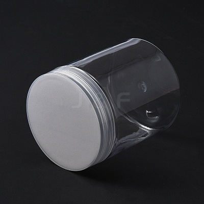 Transparent Plastic Jewelry Jar CON-TAC0007-02-1