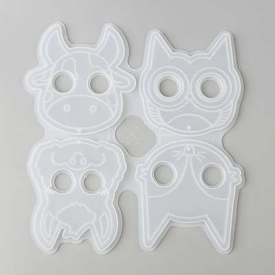 Animal Self Defense Keychain Silicone Molds DIY-P006-25-1