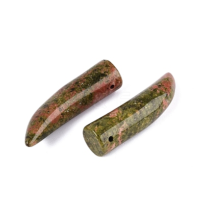Natural Unakite Pendants G-Q602-10E-1