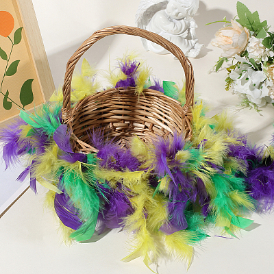 Turkey Feather Ornament Accessories FIND-WH20012-43B-1