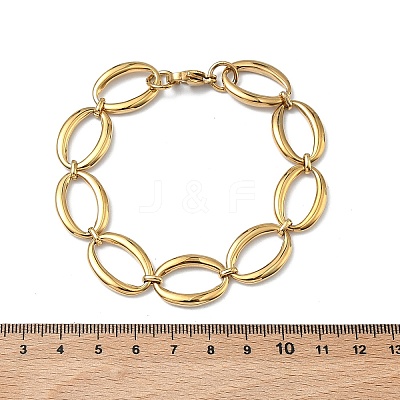 304 Stainless Steel Link Chain Bracelets for Women BJEW-B169-04B-G-1