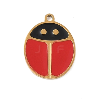 304 Stainless Steel Enamel Charms STAS-K312-07A-G-1