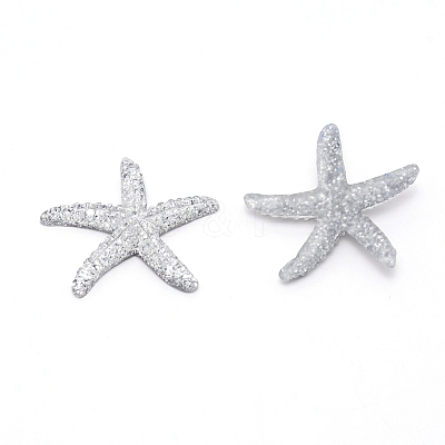 Plastic with Opaque Resin Cabochons DJEW-WH0011-14B-1