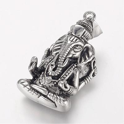 304 Stainless Steel Pendants STAS-P137-15AS-1
