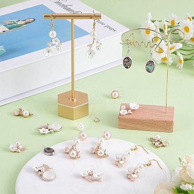 DIY Flower Drop Earring Making Kit DIY-SZ0009-77-1