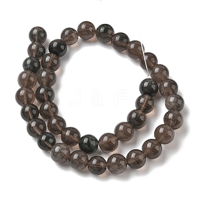 Natural Ice Obsidian Beads Strands G-P590-A03-10mm-01-1