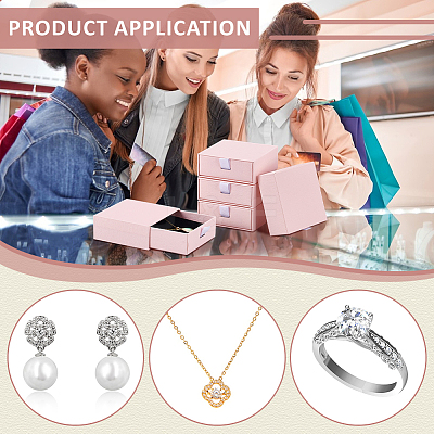 Cardboard Jewelry Set Packing Drawer Boxes CON-WH0115-43C-1