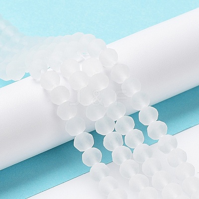 Transparent Glass Beads Strands X-EGLA-A034-T10mm-MD19-1