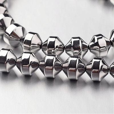 Electroplate Non-magnetic Synthetic Hematite Bead Strands G-F300-31A-01-1