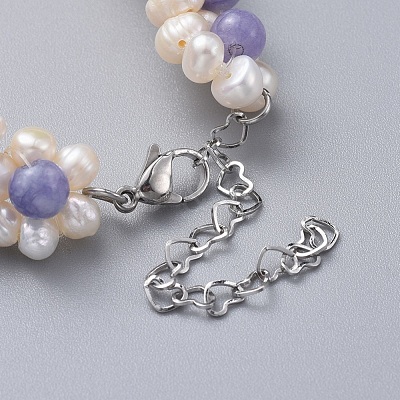 Natural Quartz(Dyed) Beads Bracelets BJEW-JB04604-05-1