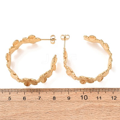 304 Stainless Steel Stud Earrings for Women SA-CBA4160-25G-1