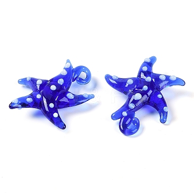 Handmade Lampwork Pendants LAMP-C015-02J-1