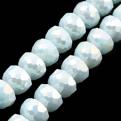AB Color Plate Glass Beads Strands EGLA-P051-02A-B05-1