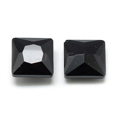 Pointed Back Glass Rhinestone Cabochons RGLA-T027-8x8mm-23-1
