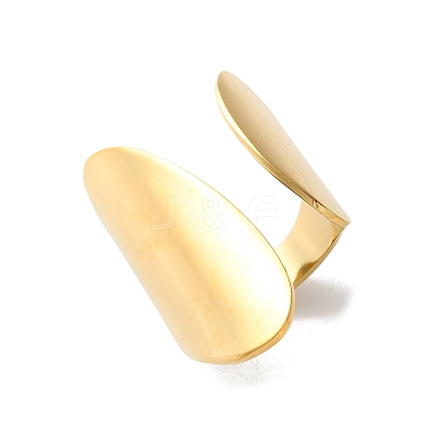 304 Stainless Steel Open Cuff Ring LS-RJEW-Q775-01G-1