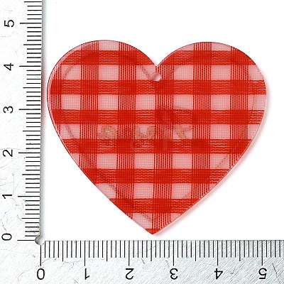 Valentine's Day Acrylic Pendants OACR-R268-04B-1