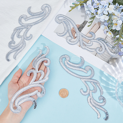5Pairs Embroidery Thread Clothing Patches PATC-GF0001-96A-1