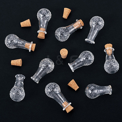 10Pcs Clear Glass Wishing Bottles AJEW-TA0002-85A-1