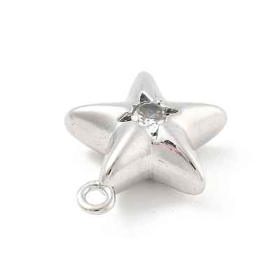 Brass Micro Pave Cubic Zirconia Pendants LS-KK-D283-14P-1