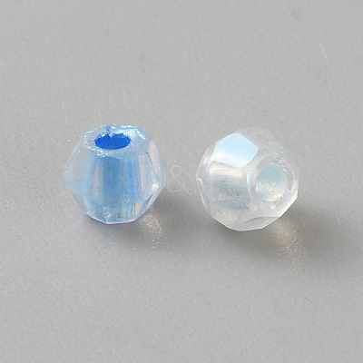 Eletroplated Transparent Glass Beads GLAA-TAC0031-002A-1