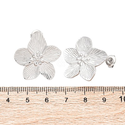 Non-Tarnish 304 Stainless Steel Stud Earrings EJEW-Z022-22P-1