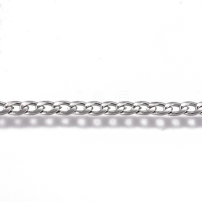 Tarnish Resistant 304 Stainless Steel Chain CHS-G017-11P-0.6mm-1