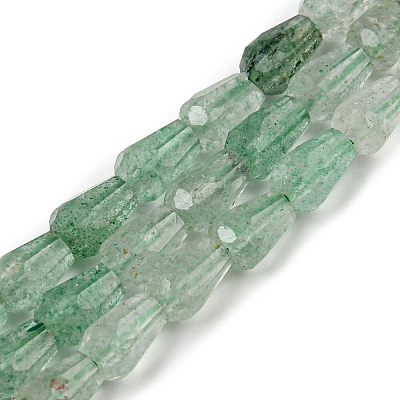 Natural Green Strawberry Quartz Beads Strands G-C080-B04-01-1